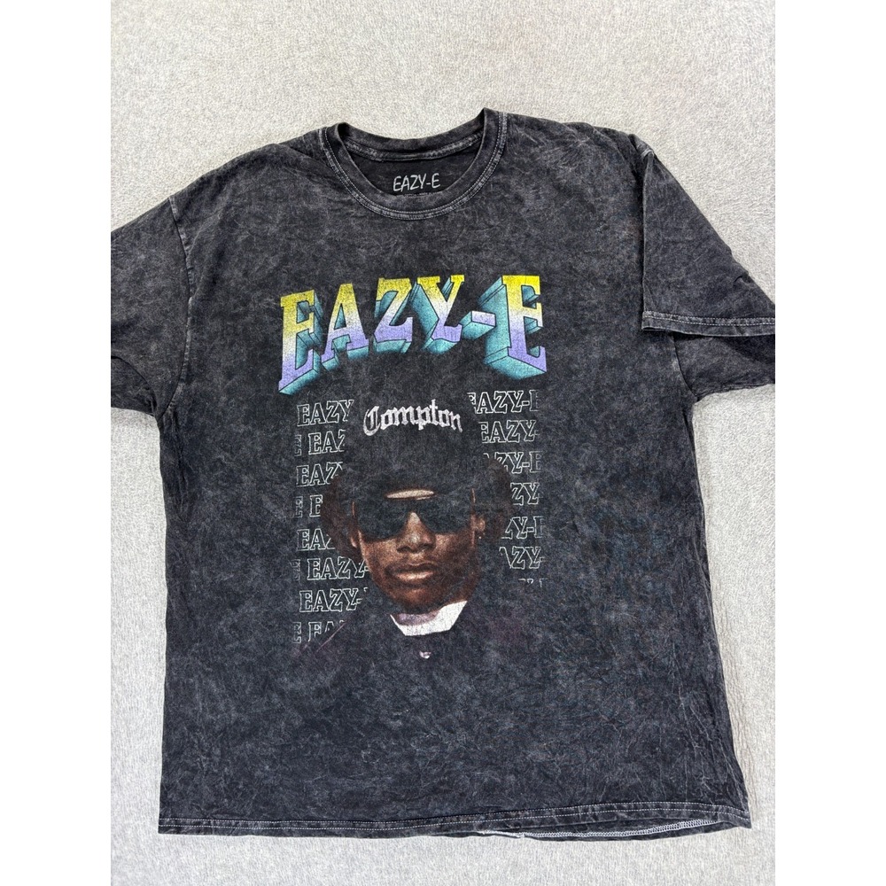 Eazy-E 100% Cotton Short‎ Sleeve Crew Tee Shirt (Men's XL) Black - Compton